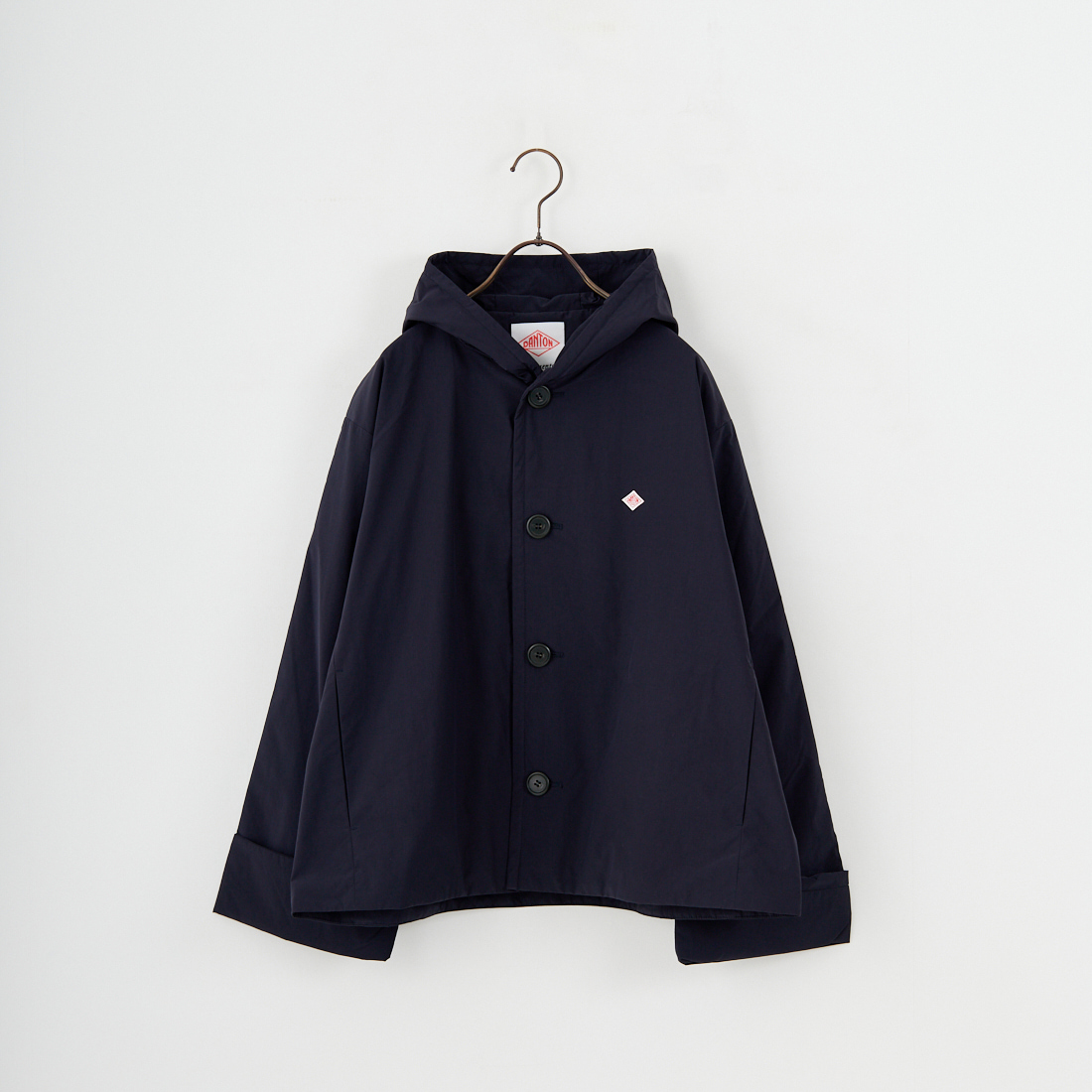 DANTON [ダントン] ピーチタフタ フーデッドジャケット [DT-A0673PNT] NAVY