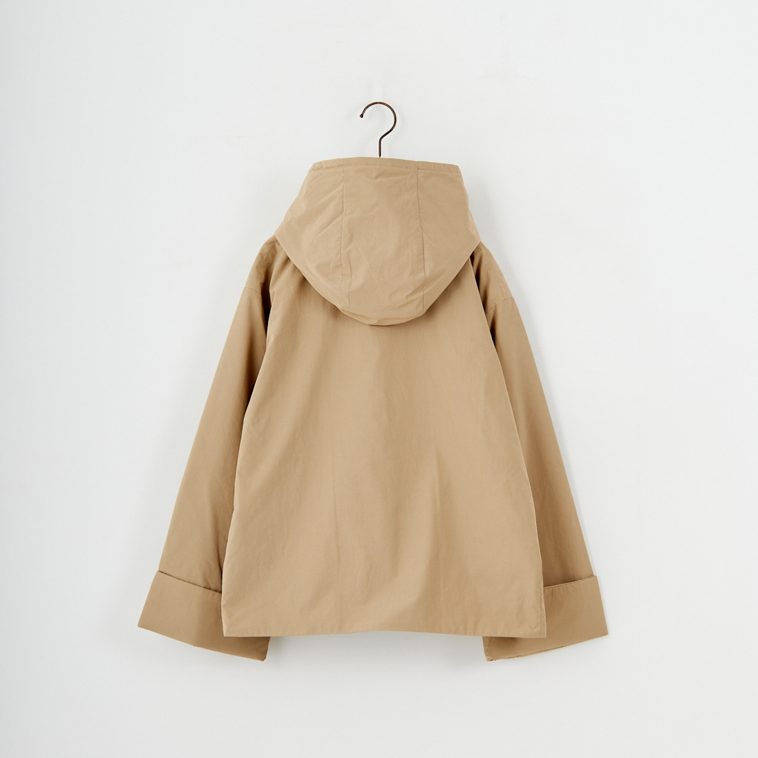 DANTON [ダントン] ピーチタフタ フーデッドジャケット [DT-A0673PNT] BEIGE