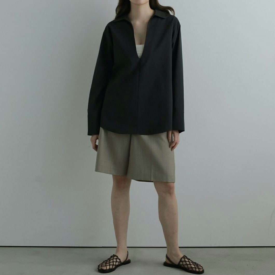 anuke [アンヌーク] ディープスキッパーシャツ [62520412] C/GRY