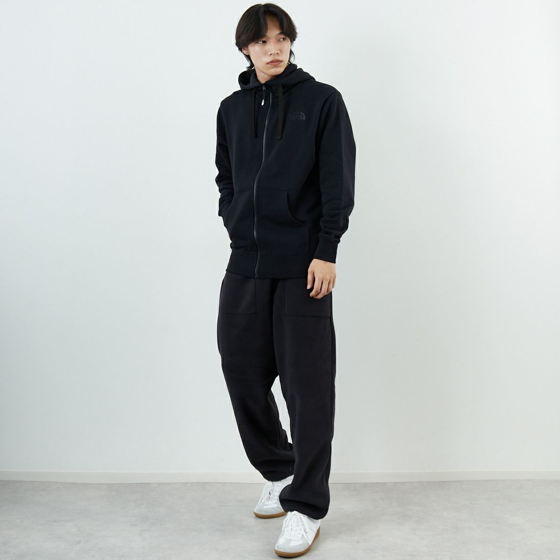 THE NORTH FACE [ザ ノースフェイス] フィールドフリースパンツ [NB82534] K &&モデル身長：179cm 着用サイズ：L&&