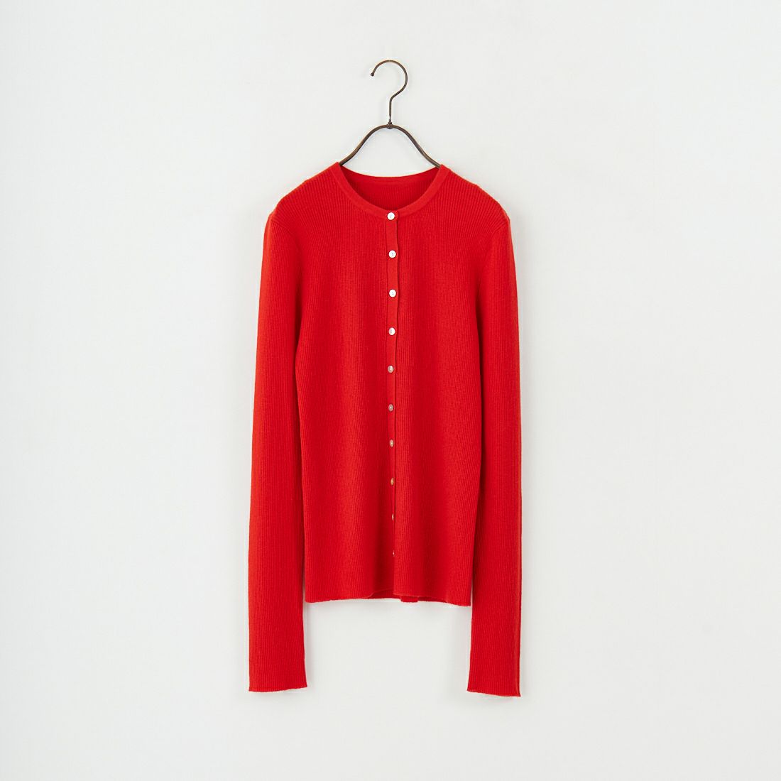 USINE [ユジーヌ] リブニットカーディガン [11256842] ﾚｯﾄﾞ