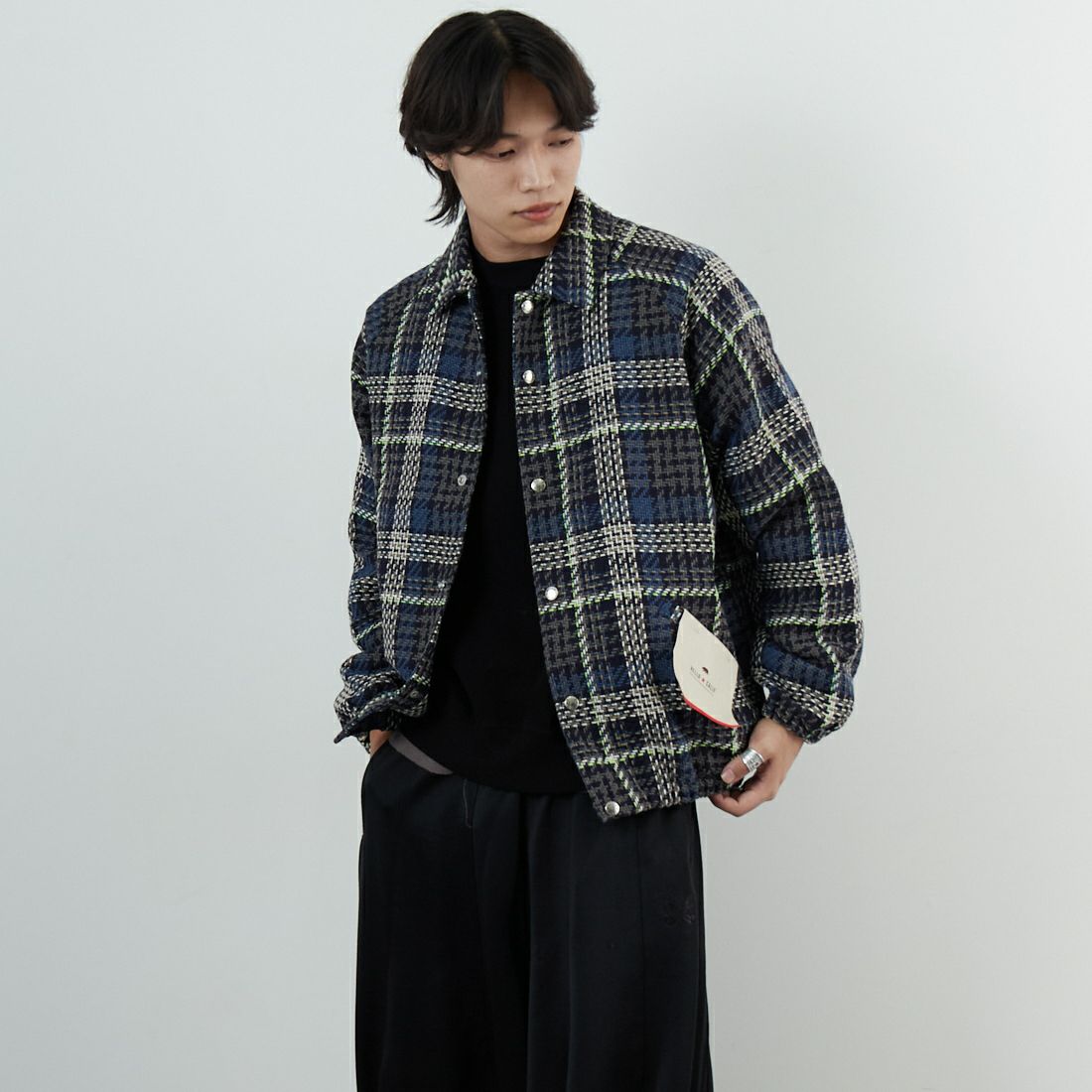 820 BLUE&&モデル身長：179cm 着用サイズ：M&&
