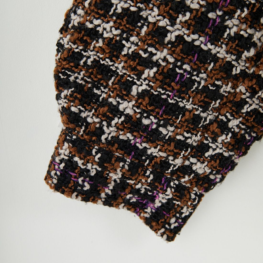 Noir Fabrik [ヌワールファブリック] ファンシーヤーンボンバージャケット [NF-254-073] 840 BEIGE