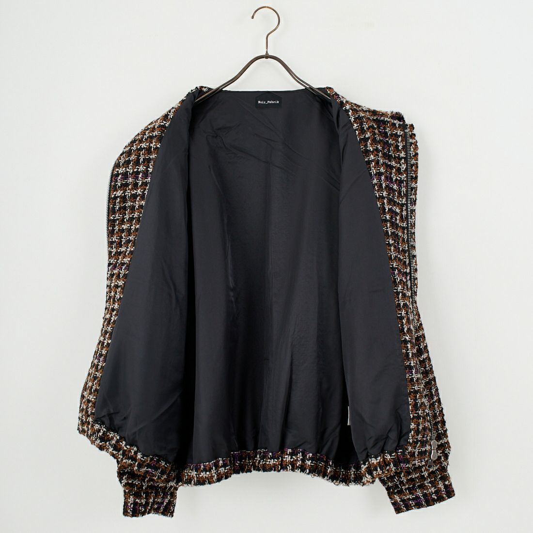 Noir Fabrik [ヌワールファブリック] ファンシーヤーンボンバージャケット [NF-254-073] 840 BEIGE