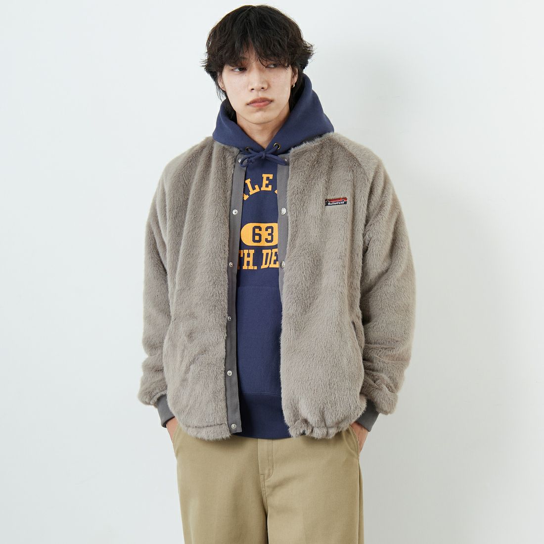 GRYGE&&モデル身長：179cm 着用サイズ：L&&