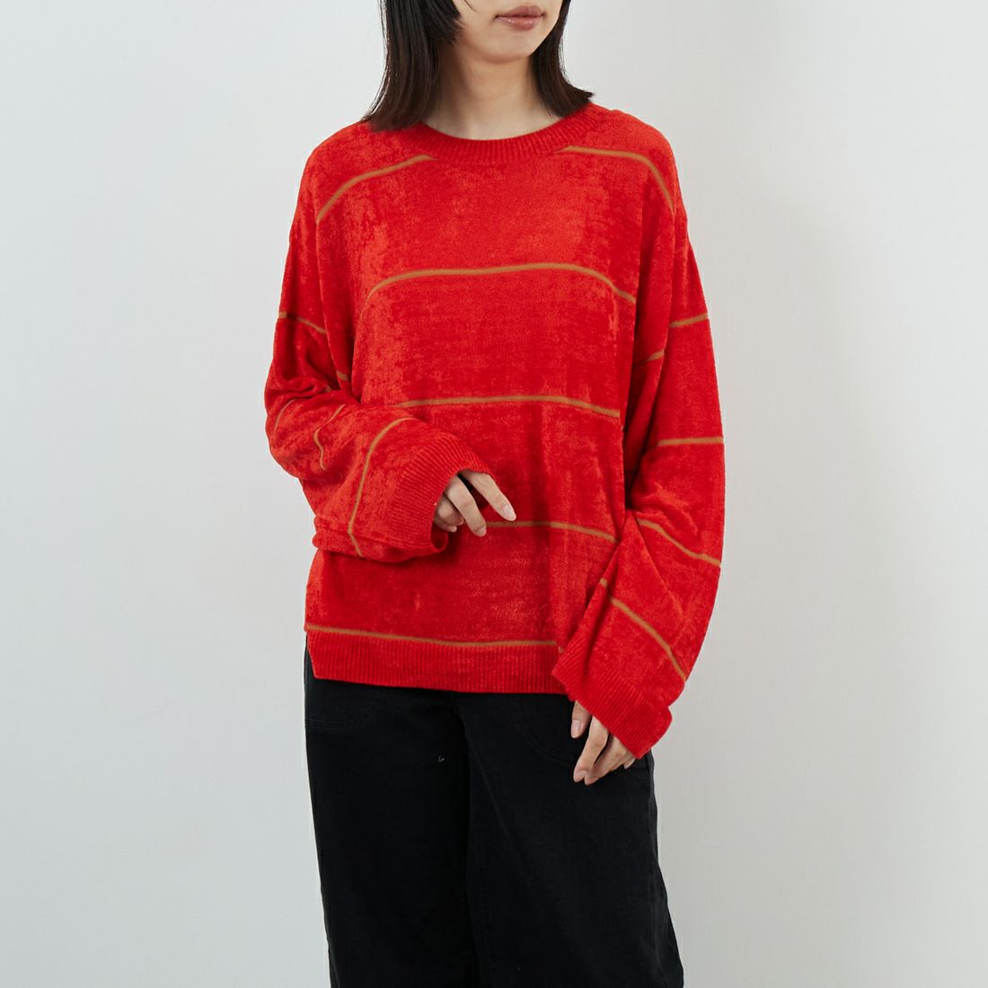 RED&&モデル身長：162cm 着用サイズ：F&&