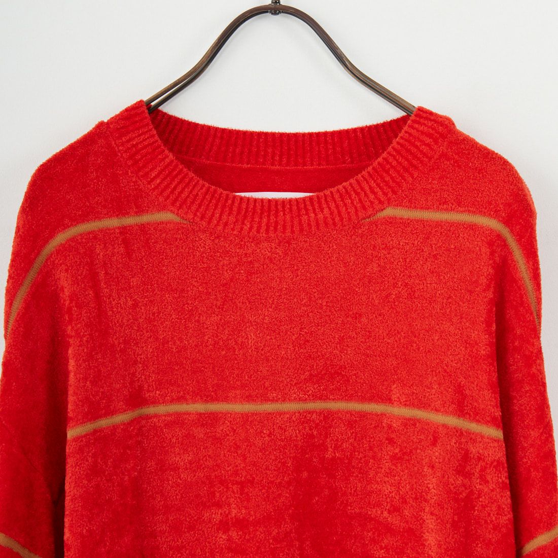 WHYTO. [ホワイト] ワイドボーダーニット [WHT25FKN4034] RED