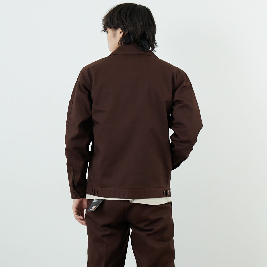 Dickies [ディッキーズ] Extended By GORO NAKATSUGAWA (MIN-NANO) JT75 アイゼンハワージャケット [81409400] 71 Dﾌﾞﾗｳﾝ &&モデル身長：179cm 着用サイズ：M&&