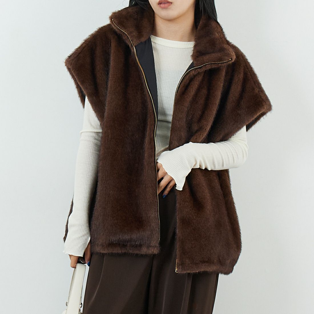 ﾌﾞﾗｳﾝ&&モデル身長：167cm 着用サイズ：2&&