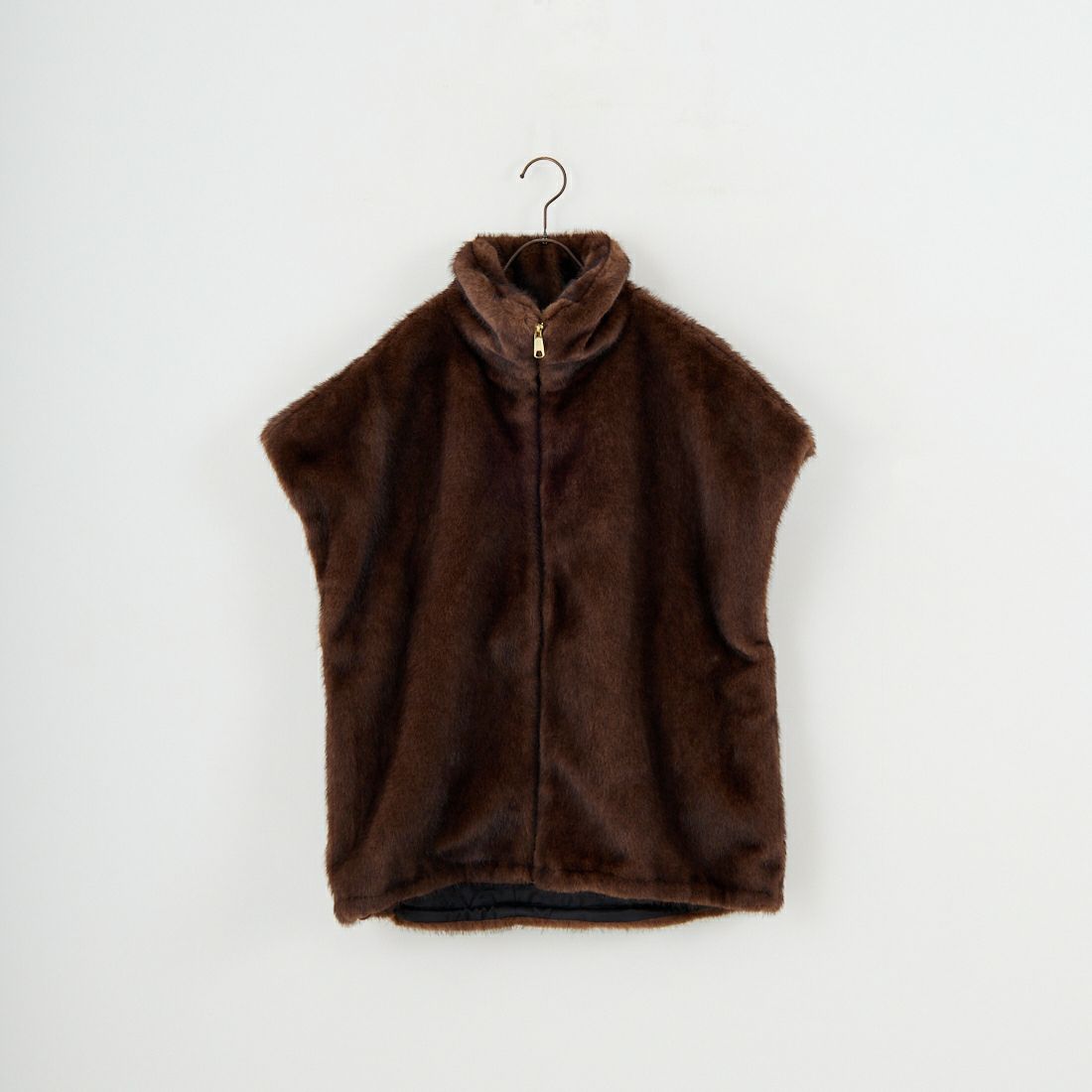 CLOCHE [クロシェ] ミンクファーライクベスト [55284507] ﾌﾞﾗｳﾝ