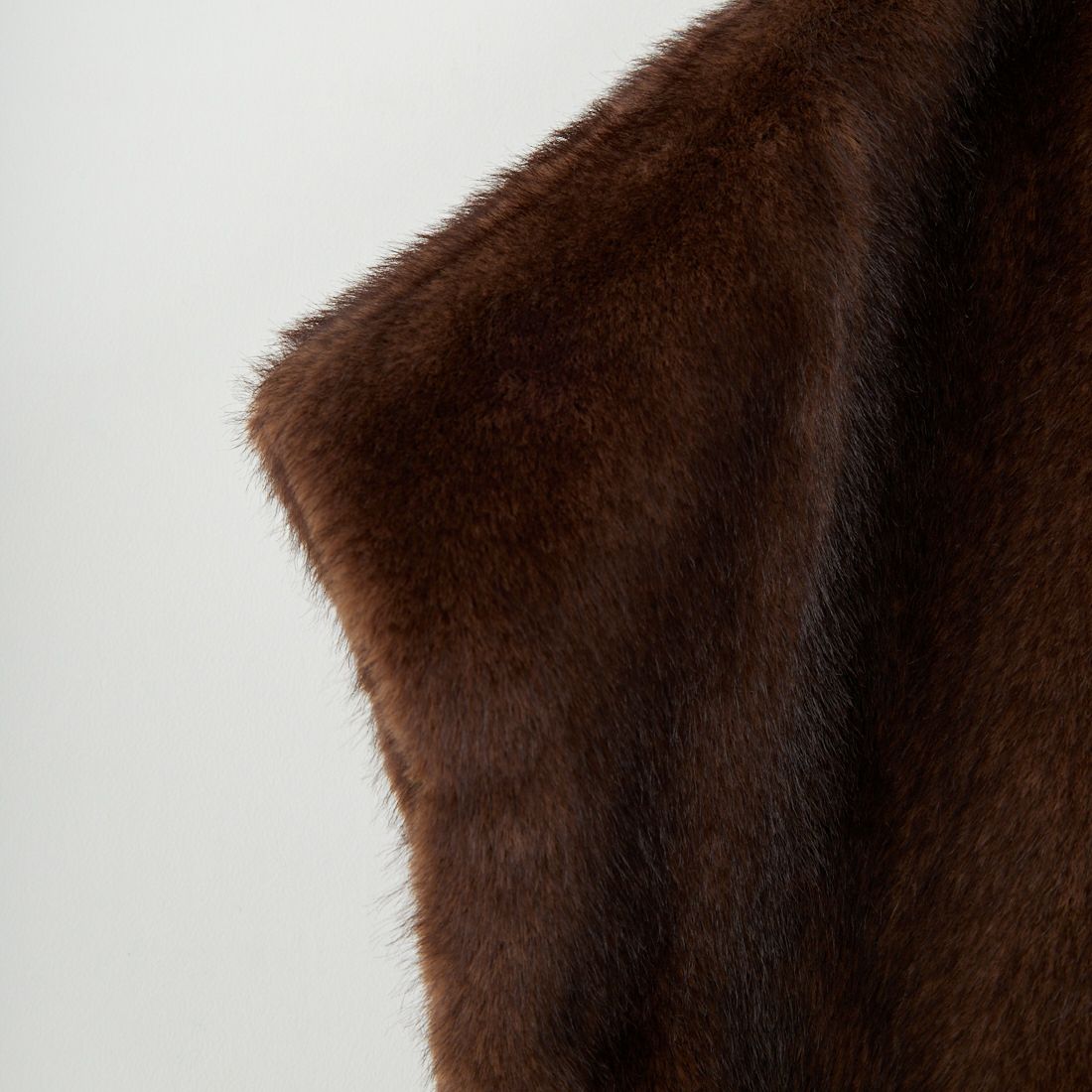 CLOCHE [クロシェ] ミンクファーライクベスト [55284507] ﾌﾞﾗｳﾝ