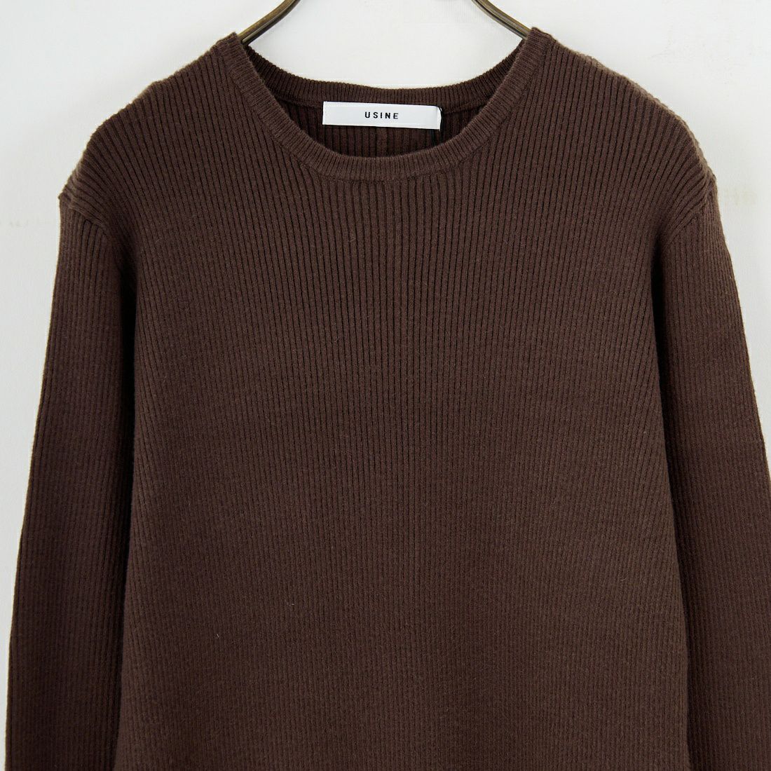 USINE [ユジーヌ] リブニットワンピース [11256853] ﾌﾞﾗｳﾝ