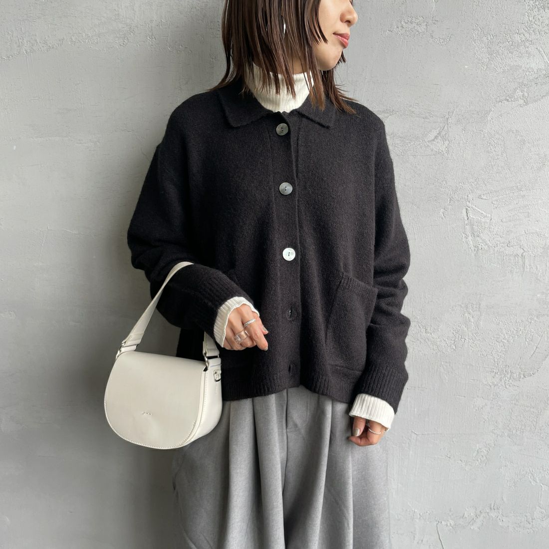 99 BLACK&&モデル身長：159cm 着用サイズ：F&&