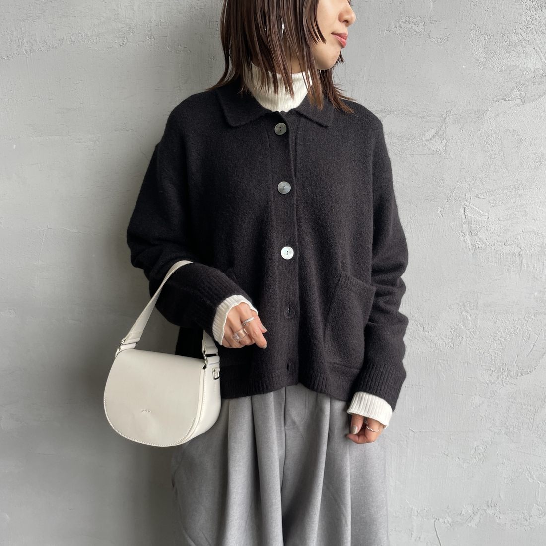 99 BLACK&&モデル身長：159cm 着用サイズ：F&&