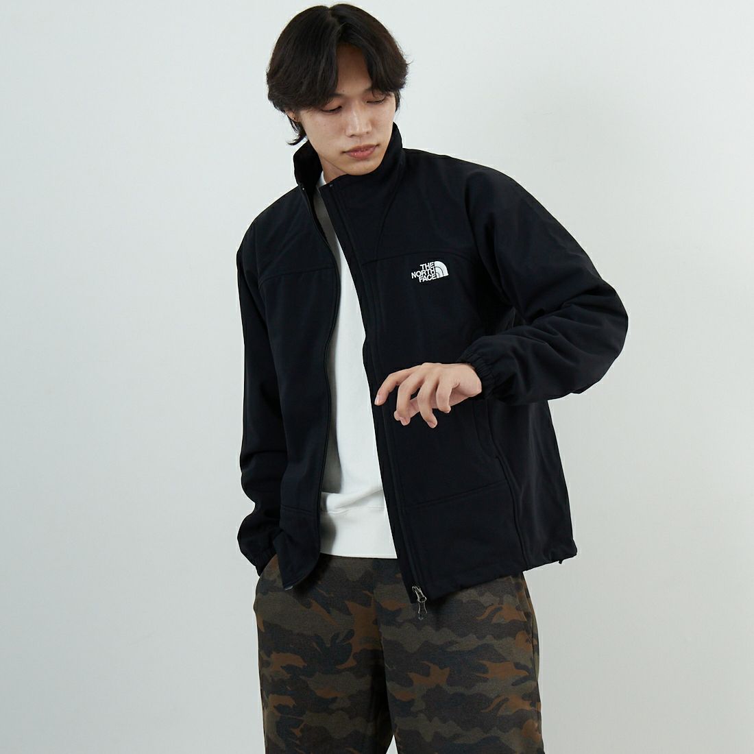 THE NORTH FACE [ザ ノースフェイス] アドバンスドジャケット [NP72550] K &&モデル身長：179cm 着用サイズ：M&&