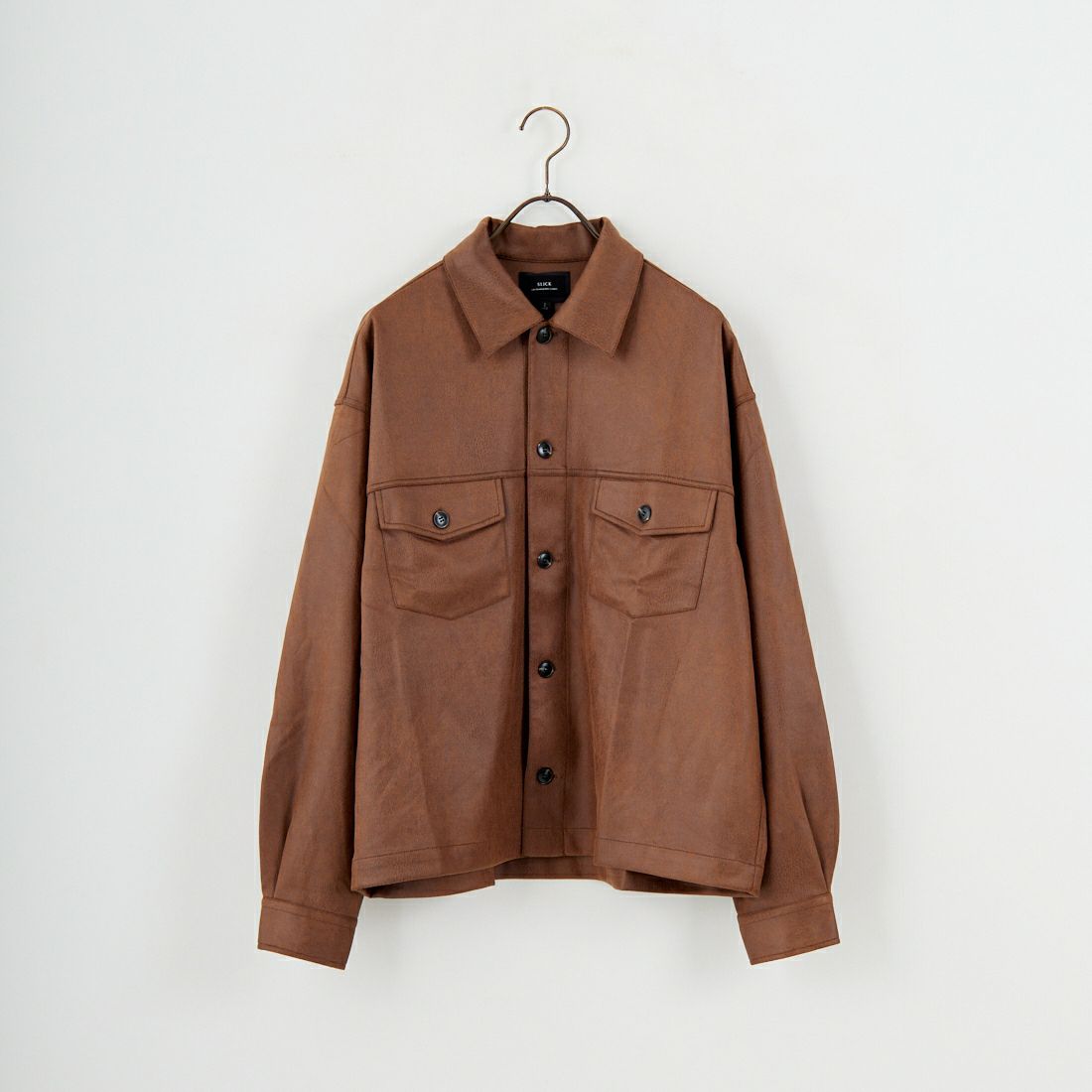 SLICK [スリック] シンセティックレザートラッカージャケット [5111047] 500 BROWN