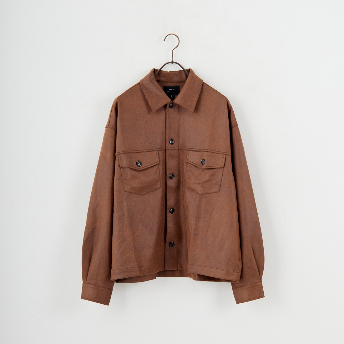 SLICK [スリック] シンセティックレザートラッカージャケット [5111047] 500 BROWN
