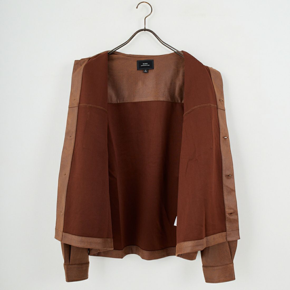 SLICK [スリック] シンセティックレザートラッカージャケット [5111047] 500 BROWN