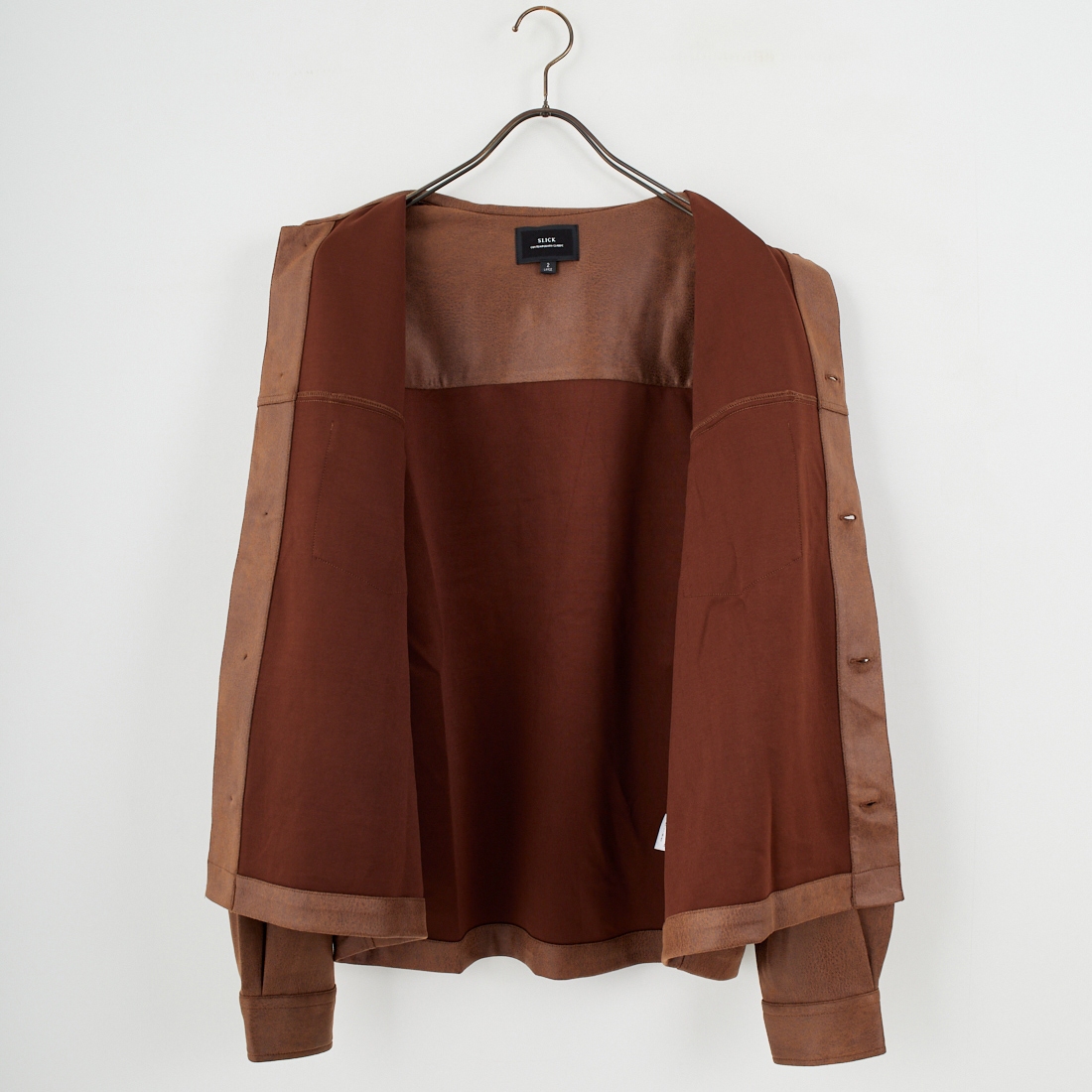 SLICK [スリック] シンセティックレザートラッカージャケット [5111047] 500 BROWN