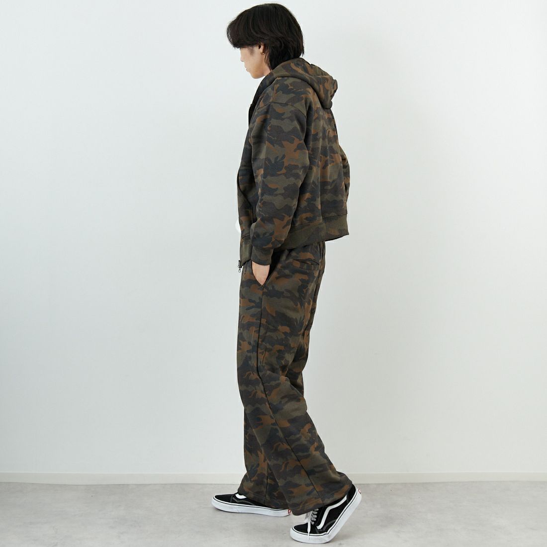 SLICK [スリック] カモフラージュプリント ダブルジップパーカー [5131039] 430 WOODLA &&モデル身長：179cm 着用サイズ：1&&