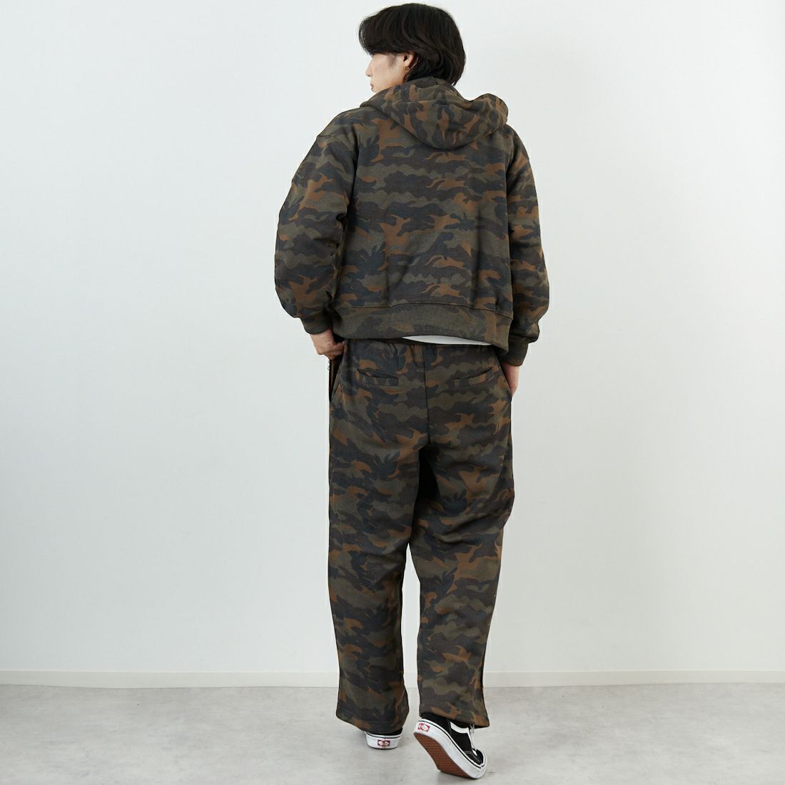 SLICK [スリック] カモフラージュプリント ダブルジップパーカー [5131039] 430 WOODLA &&モデル身長：179cm 着用サイズ：1&&