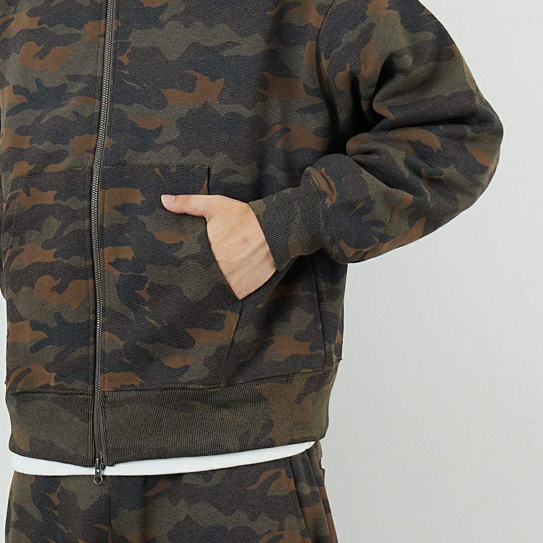 SLICK [スリック] カモフラージュプリント ダブルジップパーカー [5131039] 430 WOODLA