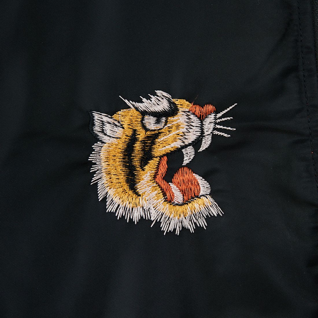 THRIFTY LOOK [スリフティールック] MA-1 刺繍ベスト [TL25F032] BLACK