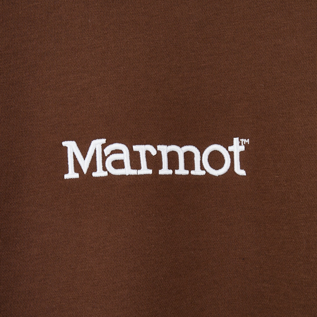 Marmot [マーモット] 別注 ブランド刺繍ロゴ クルーネックスウェット [MTFW25USW364IN-JF] BROWN