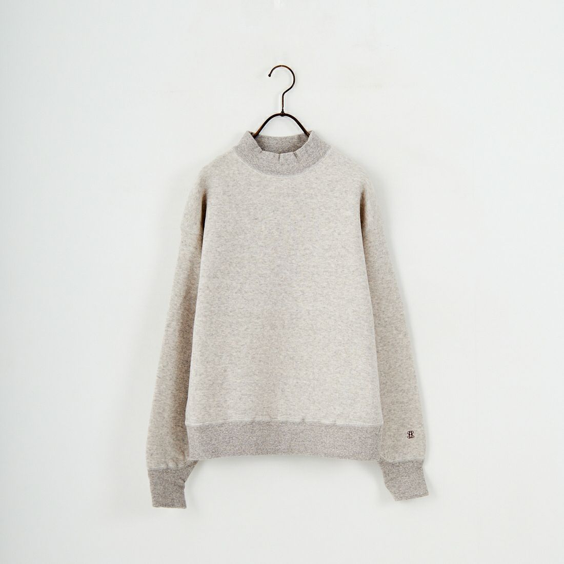 TICCA [ティッカ] ダウニー裏毛ハイネックプルオーバー [TBEA-301] LIGHT GREY