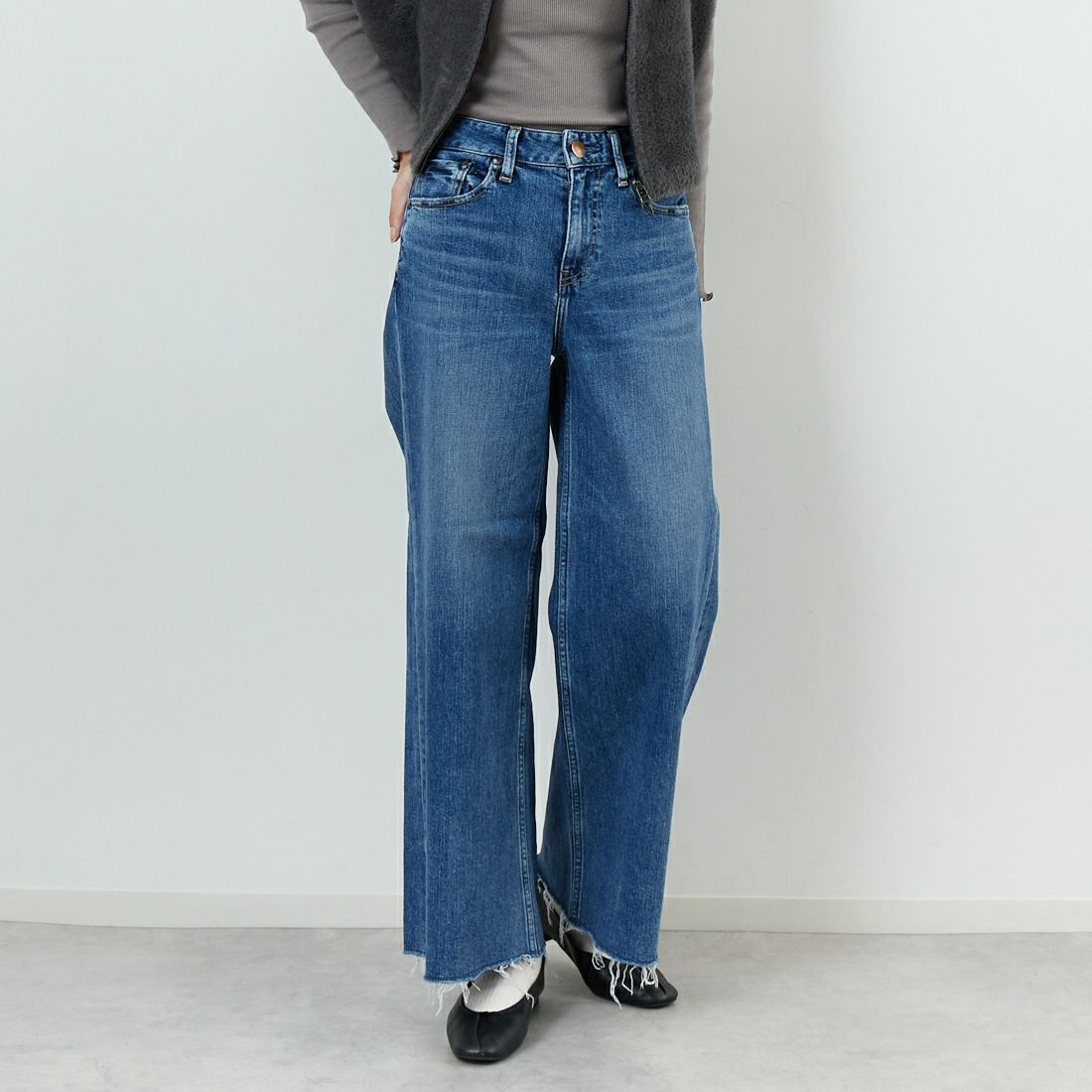 yarik フレアパンツ XWFTP03H3 ストレッチ フォーマル スリット入り フレアパンツ