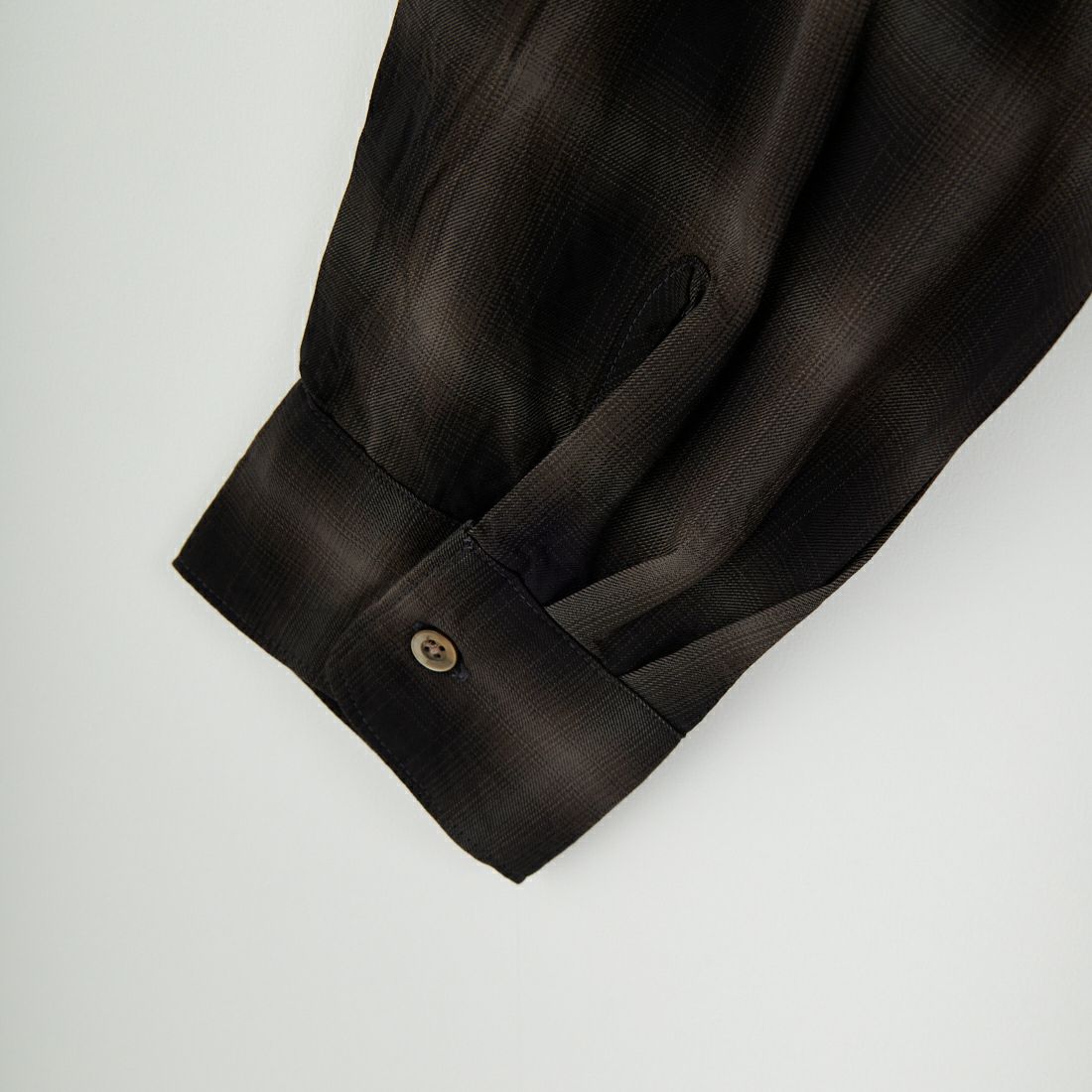 MANUAL ALPHABET [マニュアルアルファベット] ツイルフェードチェックシャツ [MA-S-806] BLACK