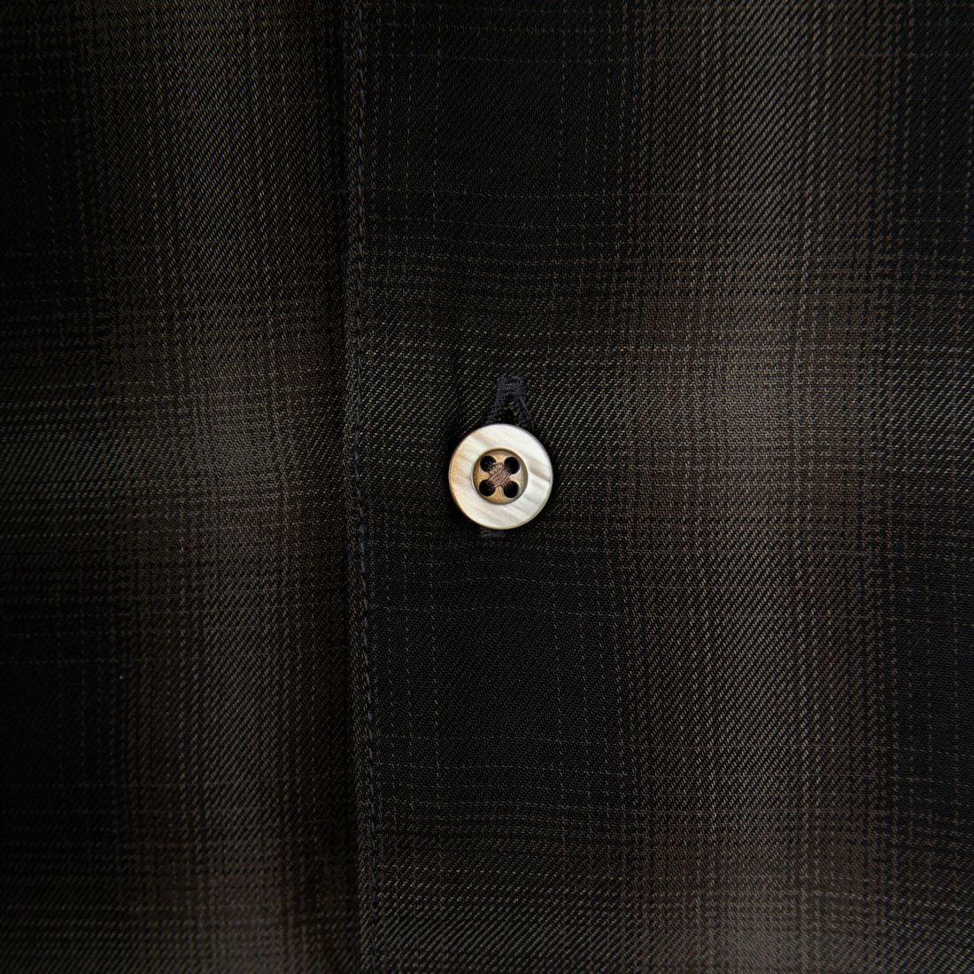 MANUAL ALPHABET [マニュアルアルファベット] ツイルフェードチェックシャツ [MA-S-806] BLACK