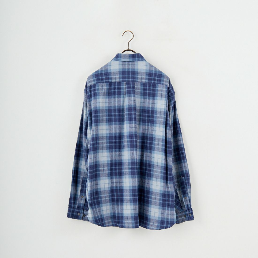 NANGA [ナンガ] フェードタータンチェックキャンプシャツ [N2530-1I107A] BLU