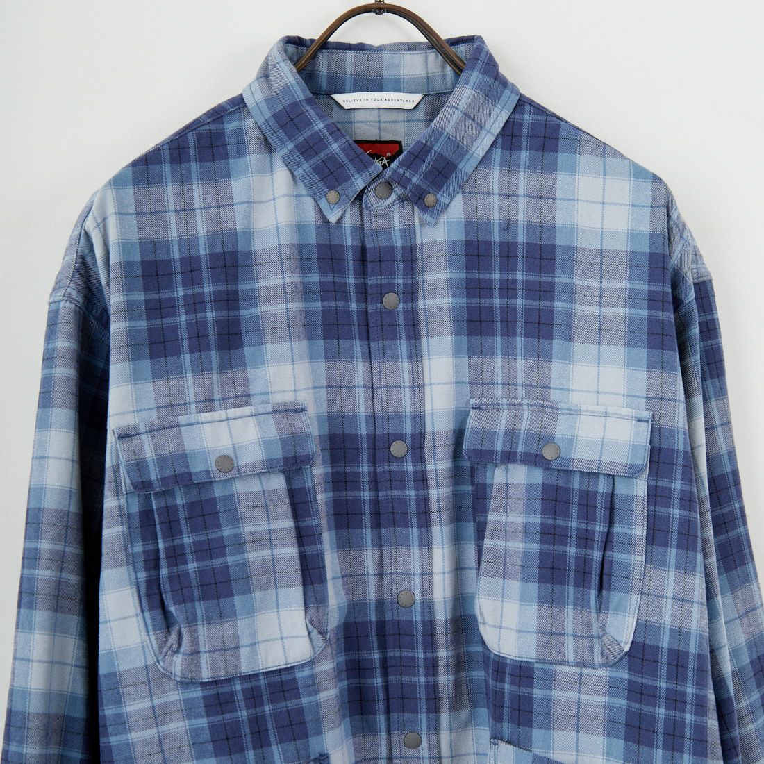 NANGA [ナンガ] フェードタータンチェックキャンプシャツ [N2530-1I107A] BLU