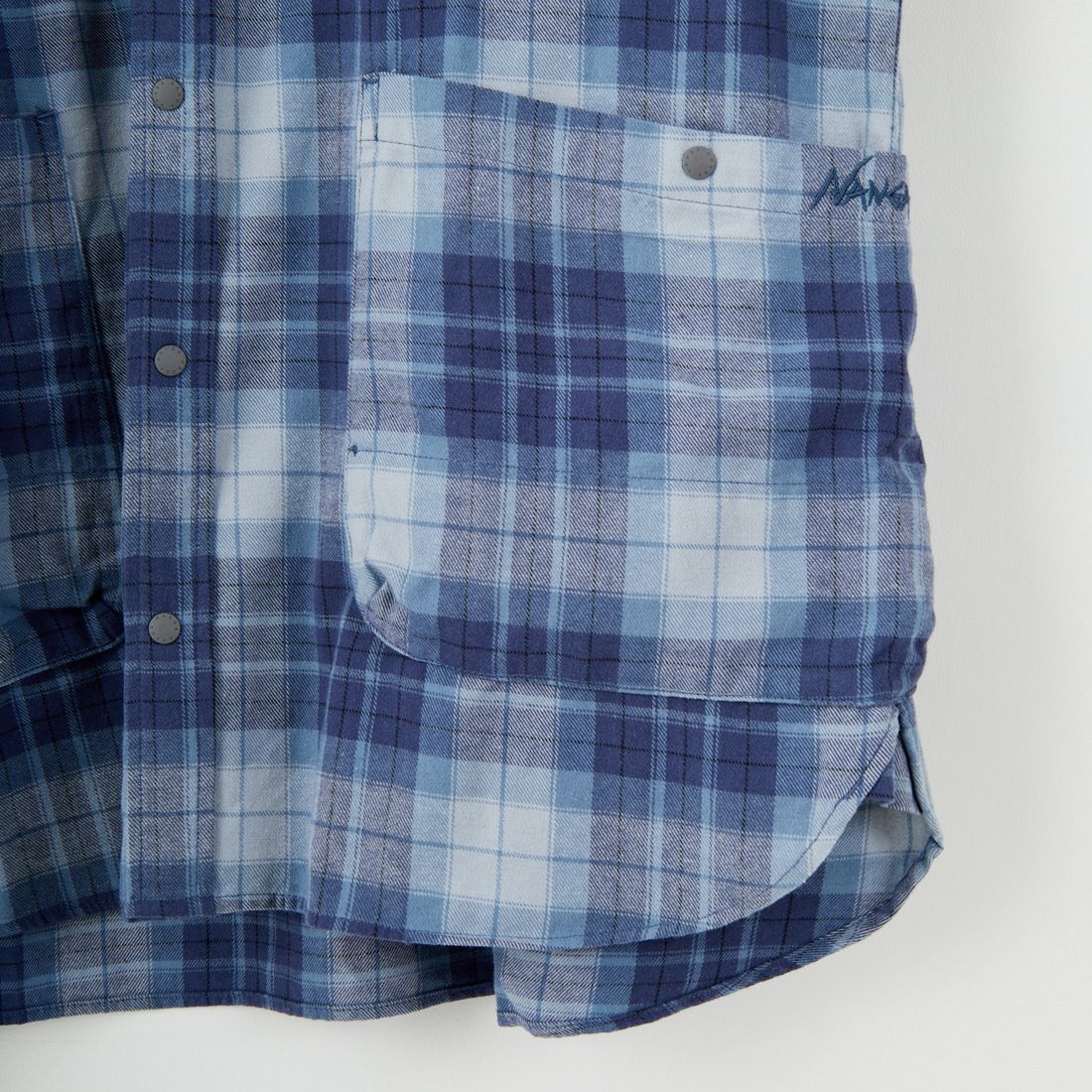 NANGA [ナンガ] フェードタータンチェックキャンプシャツ [N2530-1I107A] BLU
