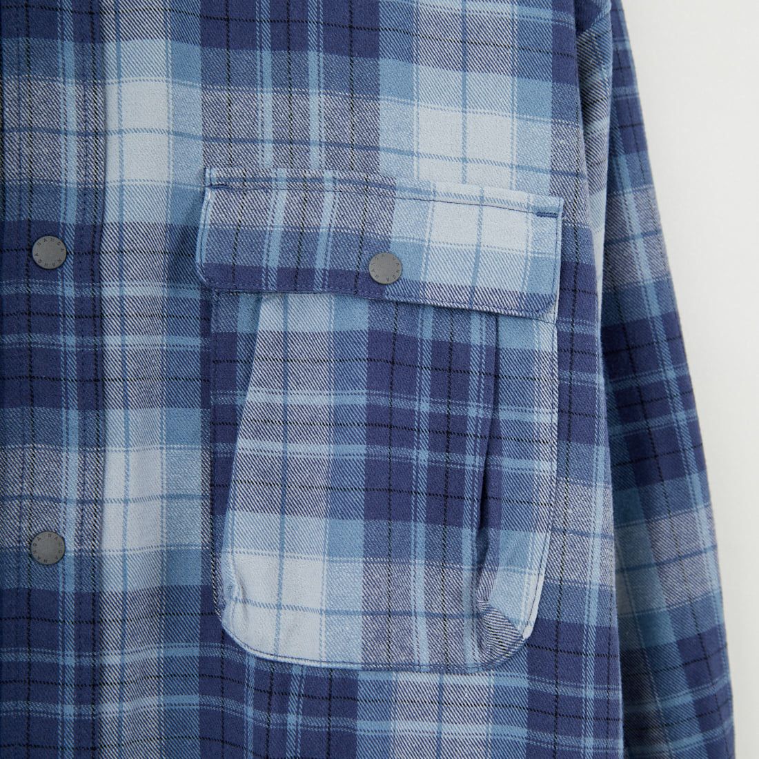 NANGA [ナンガ] フェードタータンチェックキャンプシャツ [N2530-1I107A] BLU