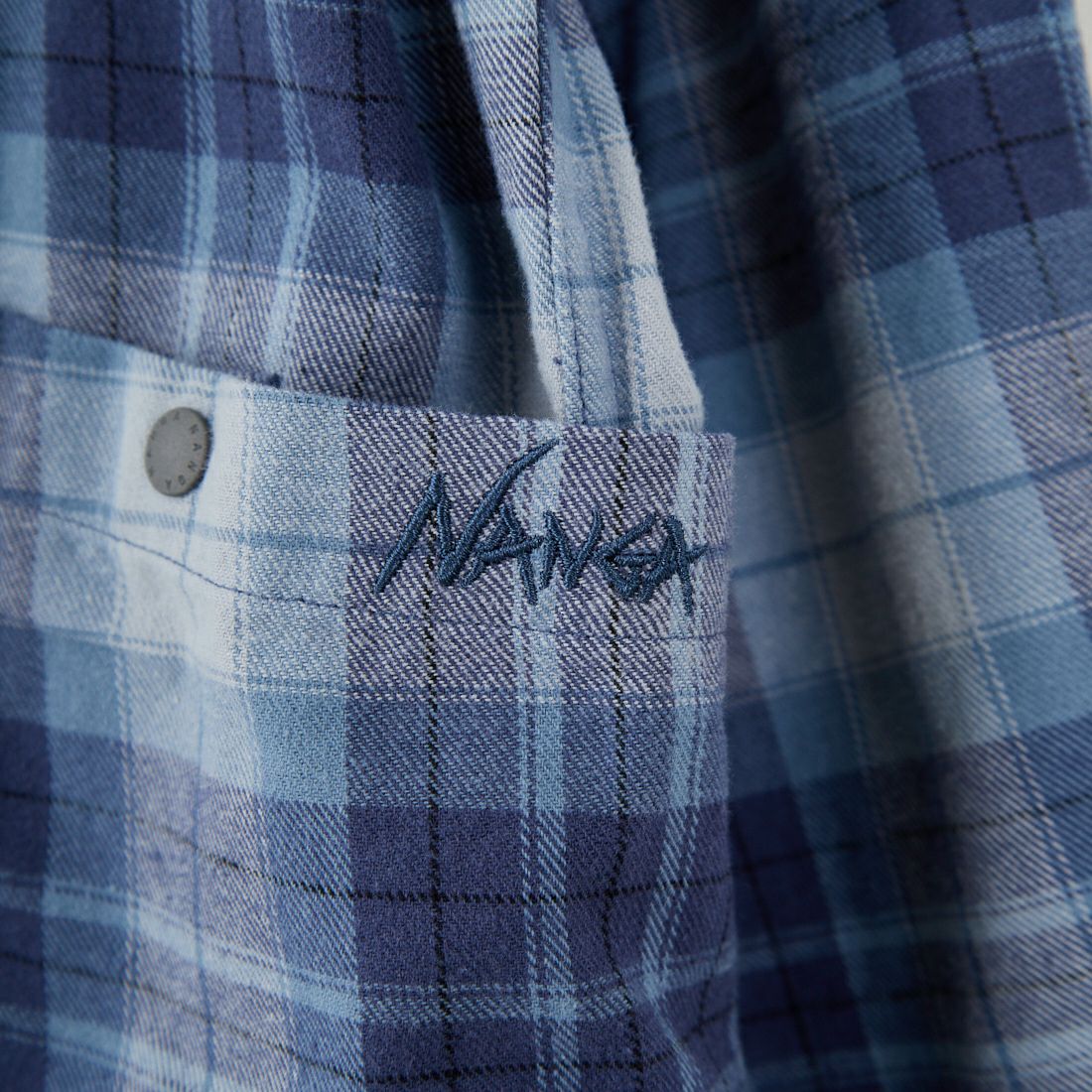 NANGA [ナンガ] フェードタータンチェックキャンプシャツ [N2530-1I107A] BLU