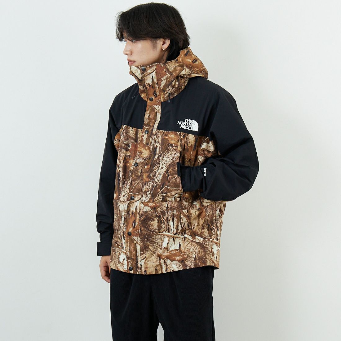 THE NORTH FACE [ザ ノースフェイス] ノベルティマウンテンライトジャケット [NP62551] FF &&モデル身長：179cm 着用サイズ：M&&