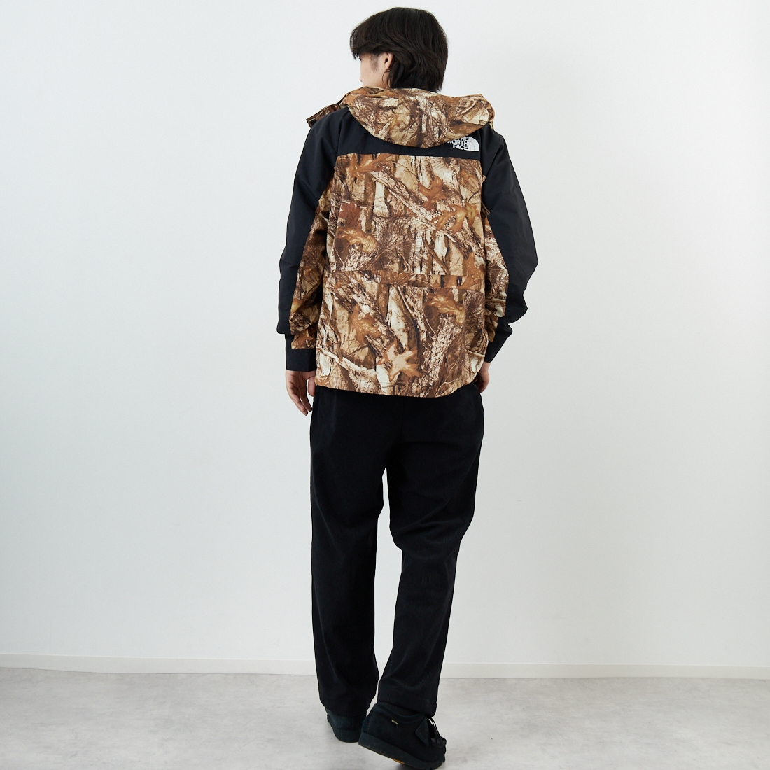 THE NORTH FACE [ザ ノースフェイス] ノベルティマウンテンライトジャケット [NP62551] FF &&モデル身長：179cm 着用サイズ：M&&