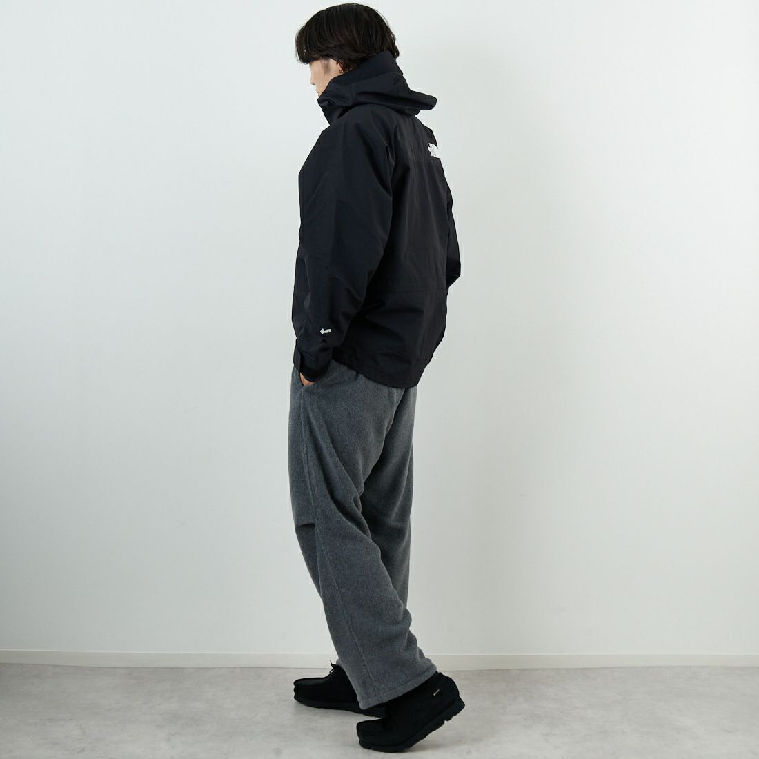THE NORTH FACE [ザ ノースフェイス] マウンテンライトジャケット [NP62550] K &&モデル身長：179cm 着用サイズ：M&&