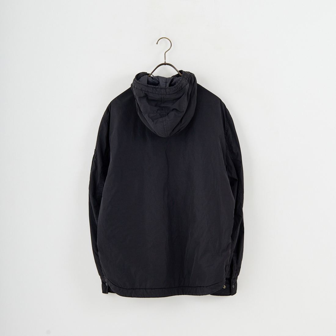 C.P.COMPANY [シーピーカンパニー] Chrome-R フーデッドジップオーバーシャツ [19CMOS084A] 999 BLACK