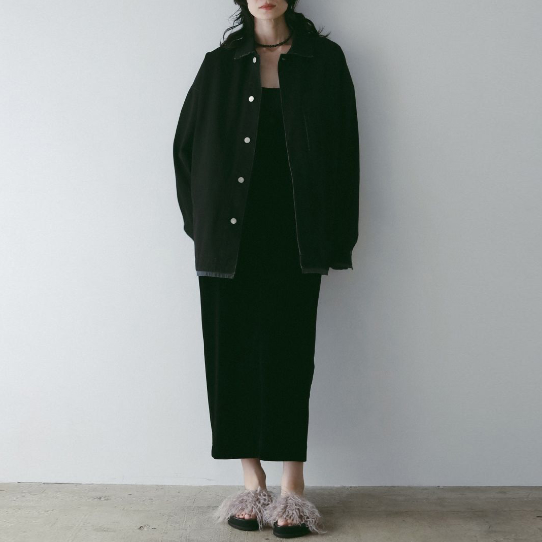 anuke [アンヌーク] デニムワークジャケット [62520114] BLK