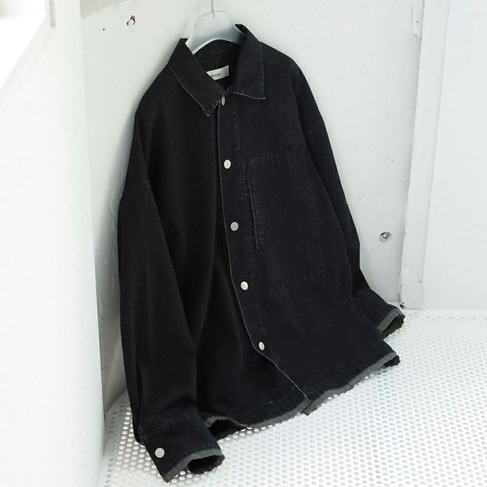 anuke [アンヌーク] デニムワークジャケット [62520114] BLK