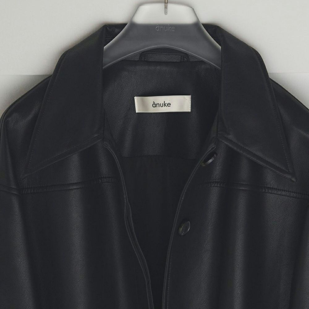 anuke エコレザーオーバージャケット anuke エコレザーオーバー
