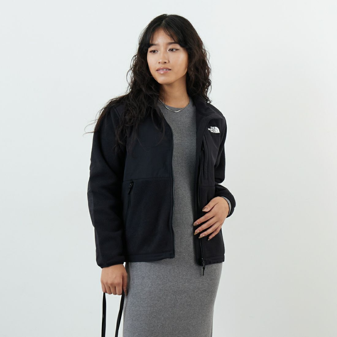 THE NORTH FACE [ザ ノースフェイス] デナリジャケット [NAW72450] K &&モデル身長：162cm 着用サイズ：M&&
