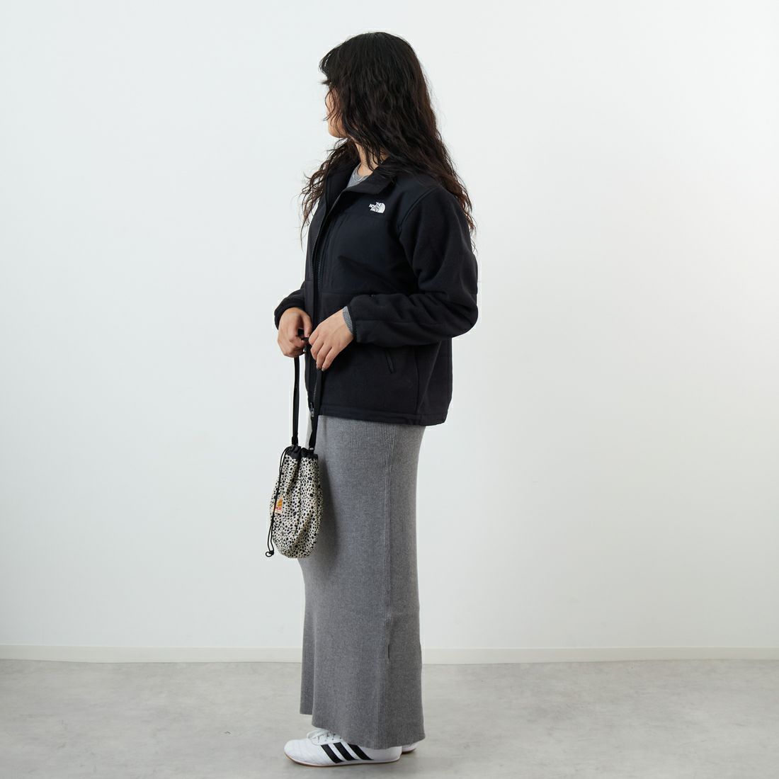 THE NORTH FACE [ザ ノースフェイス] デナリジャケット [NAW72450] K &&モデル身長：162cm 着用サイズ：M&&