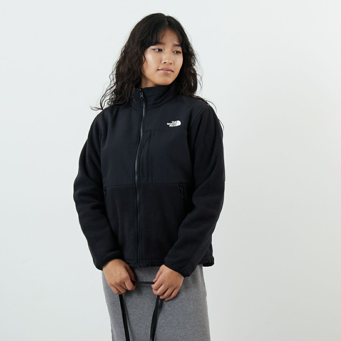 THE NORTH FACE [ザ ノースフェイス] デナリジャケット [NAW72450] K &&モデル身長：162cm 着用サイズ：M&&