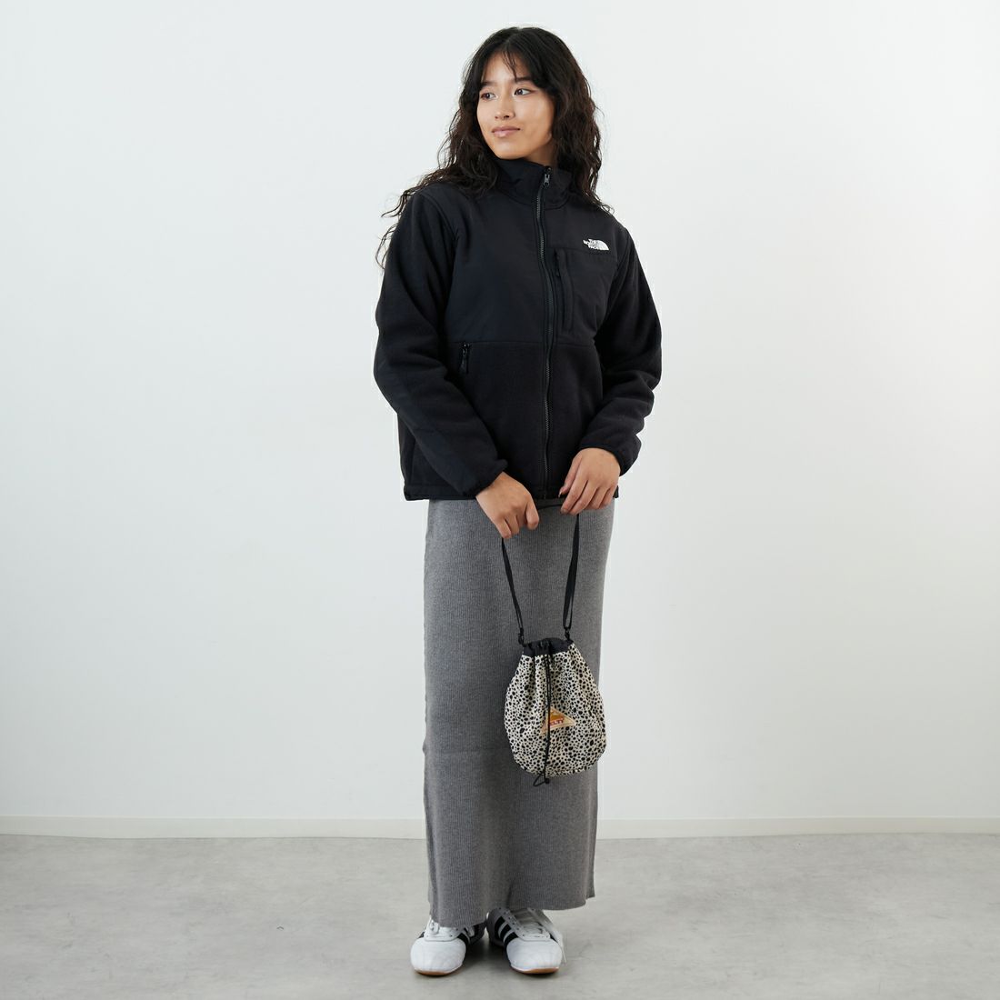 THE NORTH FACE [ザ ノースフェイス] デナリジャケット [NAW72450] K &&モデル身長：162cm 着用サイズ：M&&