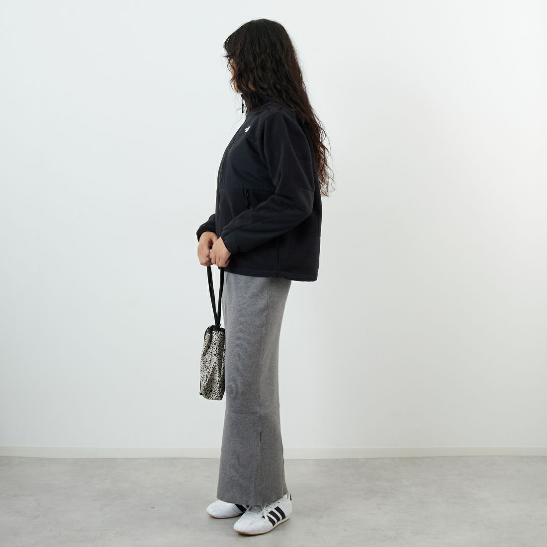 THE NORTH FACE [ザ ノースフェイス] デナリジャケット [NAW72450] K &&モデル身長：162cm 着用サイズ：M&&