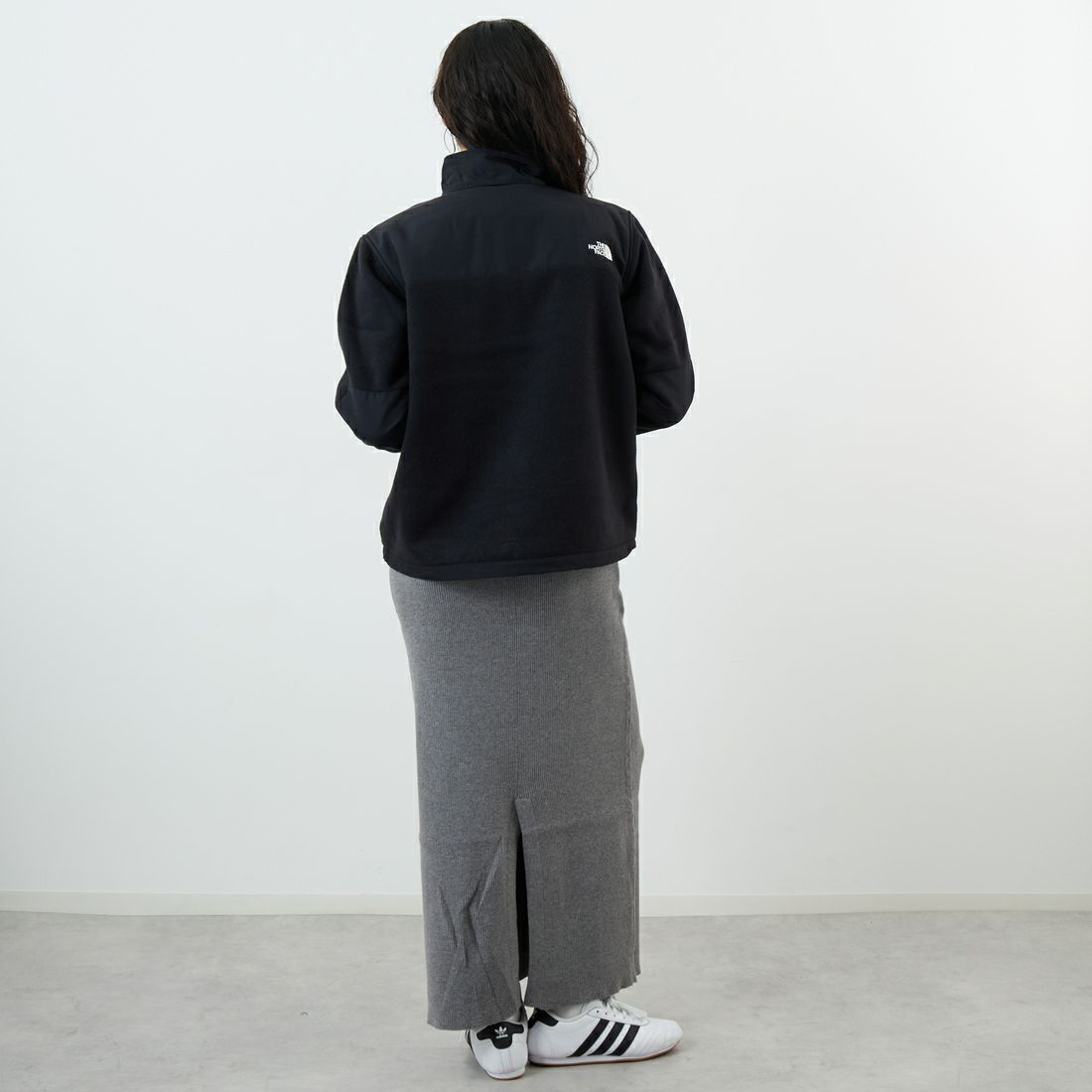 THE NORTH FACE [ザ ノースフェイス] デナリジャケット [NAW72450] K &&モデル身長：162cm 着用サイズ：M&&